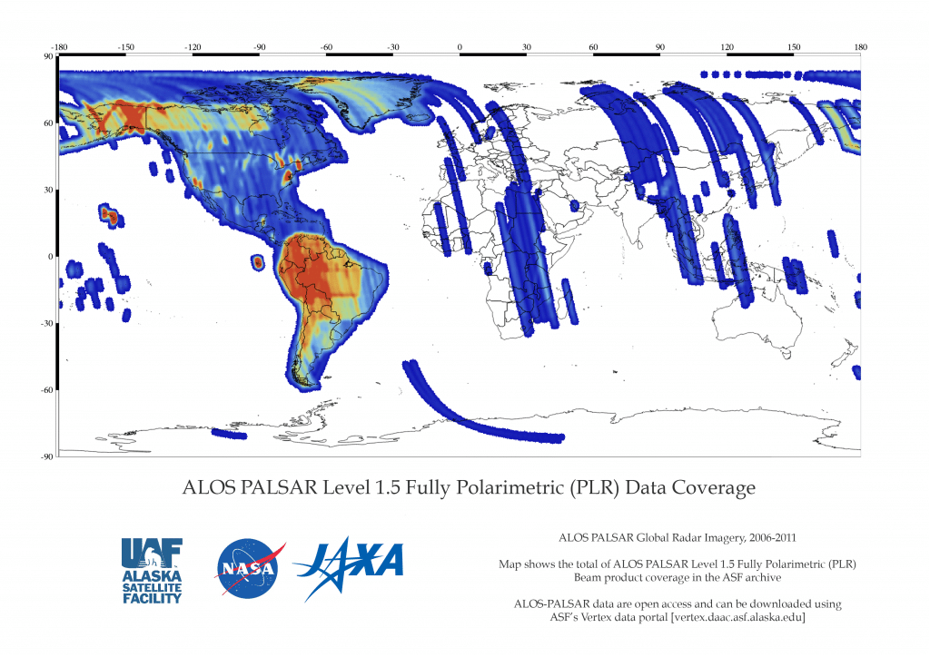 ALOS L1.5 Polarimetric Coverage Map