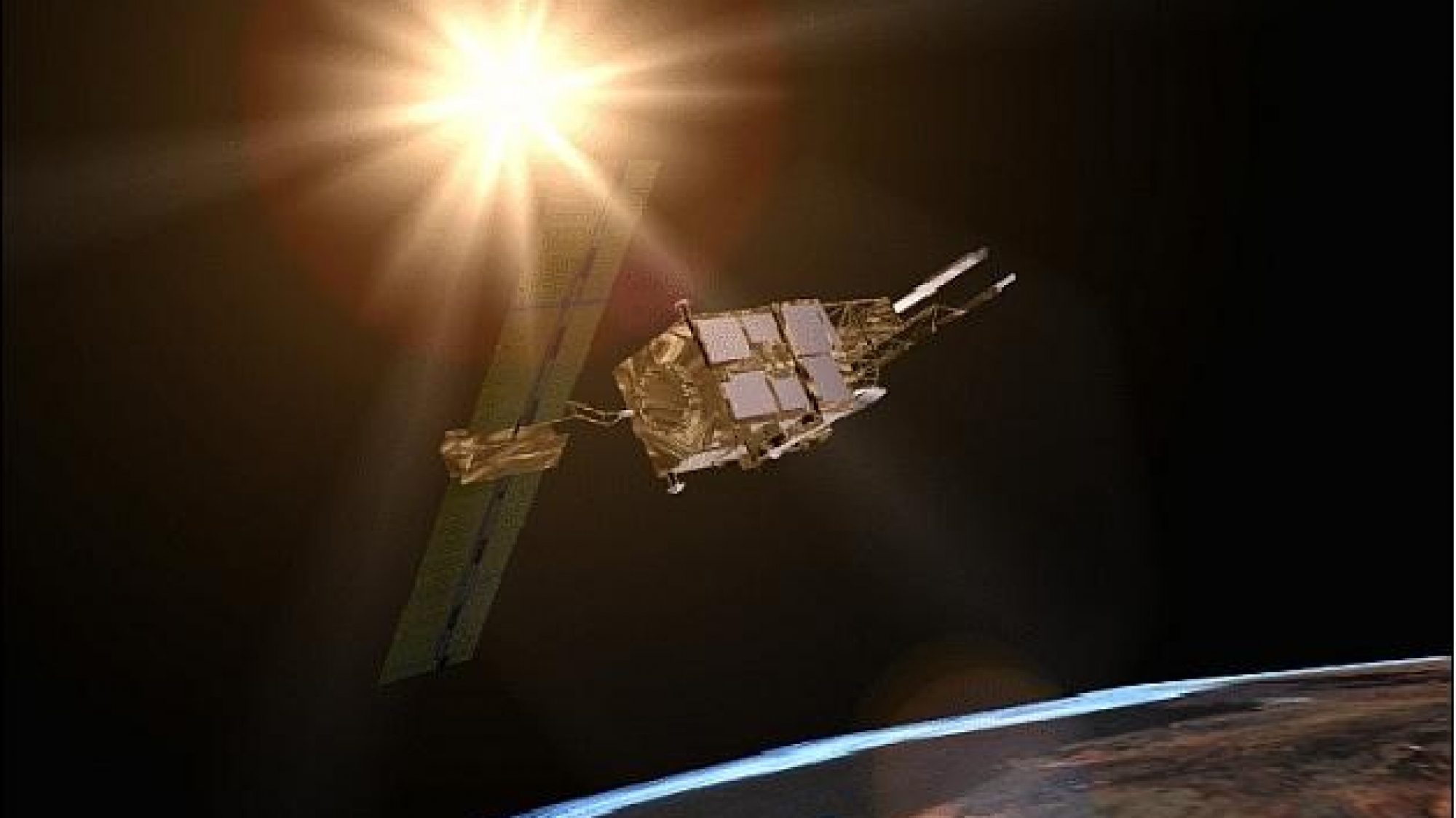 Artist's view of the ERS-2 spacecraft in orbit (image credit: ESA)