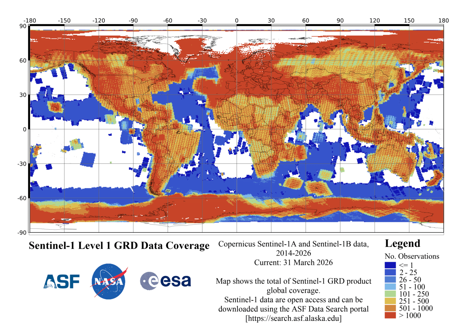 Sentinel 1 Map Sentinel-1 - Acquisition Maps | Alaska Satellite Facility