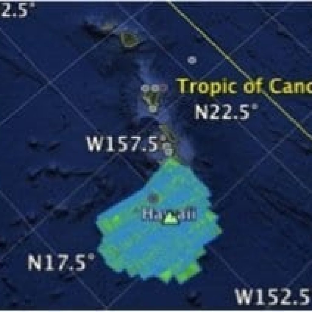 Coverage Map of Sample Legacy InSAR Products in Hawaii