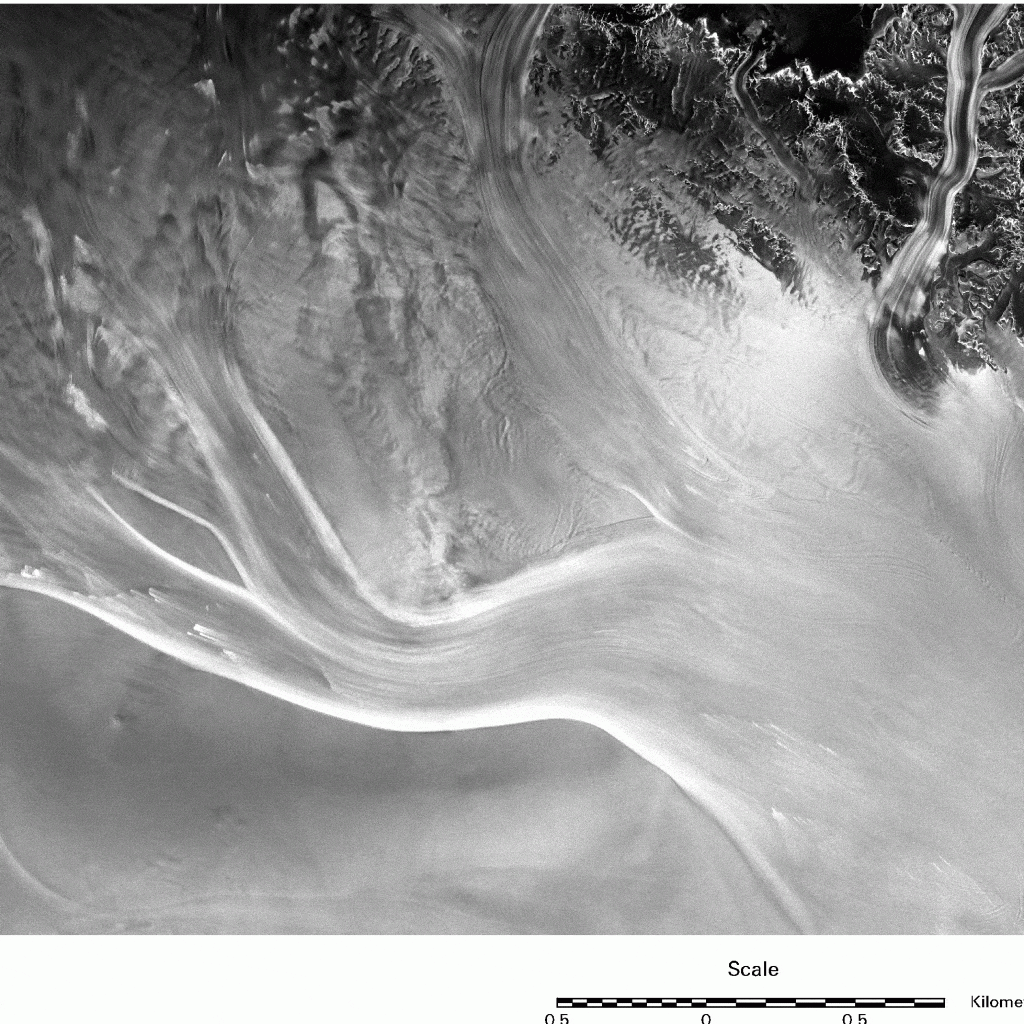 West Antarctic Ice Streams (A,B and C).