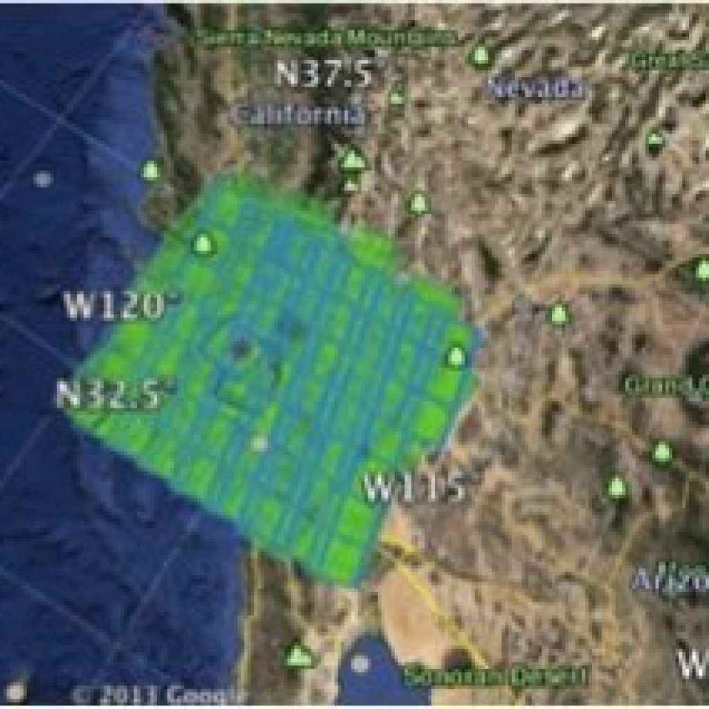 Coverage Map of Sample Legacy InSAR Products in Los Angeles