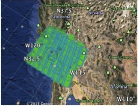 Coverage Map of Sample Legacy InSAR Products in Los Angeles