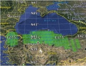 Coverage Map of Sample Legacy InSAR Products in Marmara