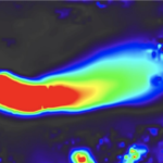 Velocity Map of Rink Glacier; Contains modified Copernicus Sentinel data