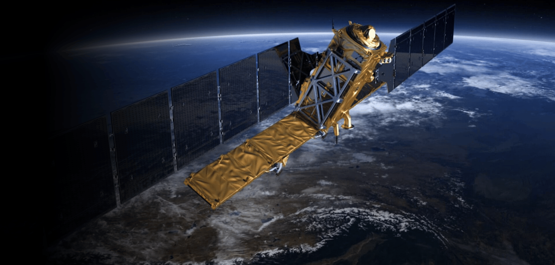 Sentinel-1 Satellite in space artist rendering