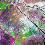 Sentinel-1 RGB decompostion of the Mekong delta