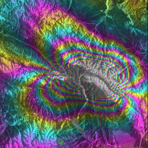 interferogram of an earthquake in China
