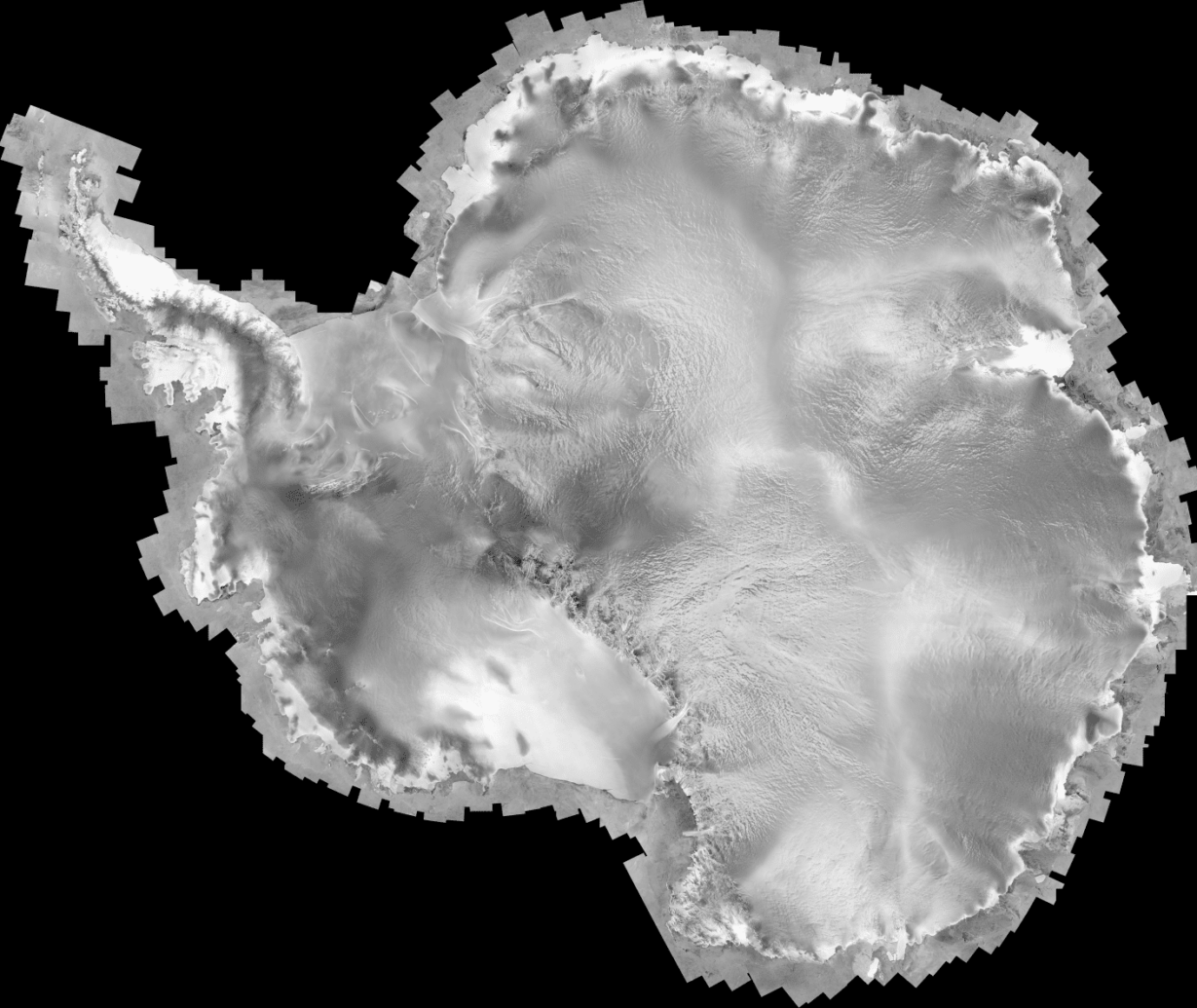 radarsat-1 antarctica mosaic