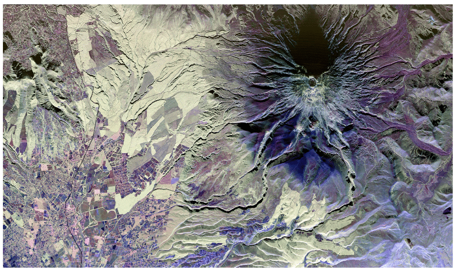 Cotopaxi is a stratovolcano located in Ecuador. It is one of the highest active volcanoes in the world. Credit: NASA/JPL 2013