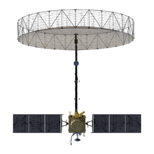 artist rendering of the NISAR satellite