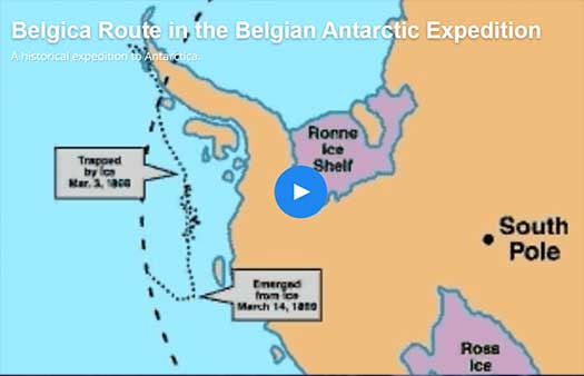 Belgica Route in the Belgian Antarctic Expedition, A historical expedition to Antarctica.