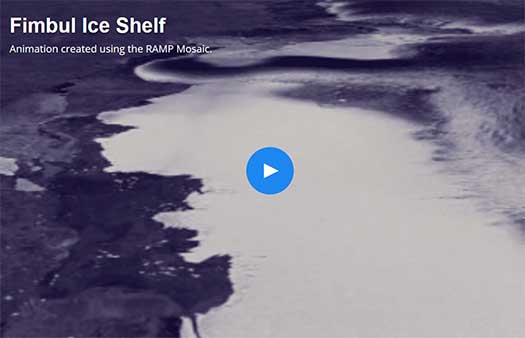 Fimbul Ice Shelf, Animation created using the RAMP Mosaic.