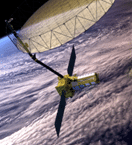 NISAR platform rendering in space