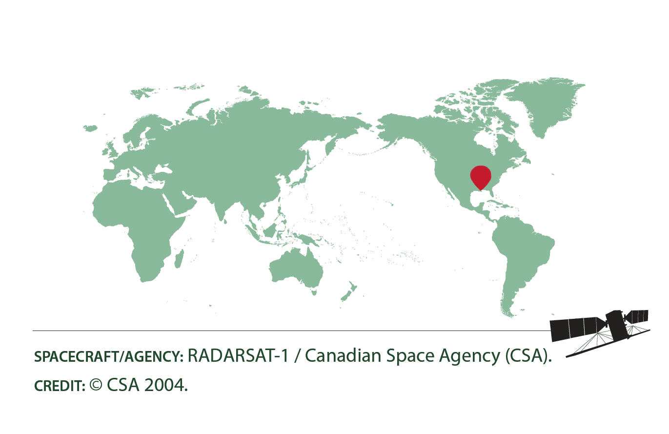 Location Map of the Mississippi River, 2004