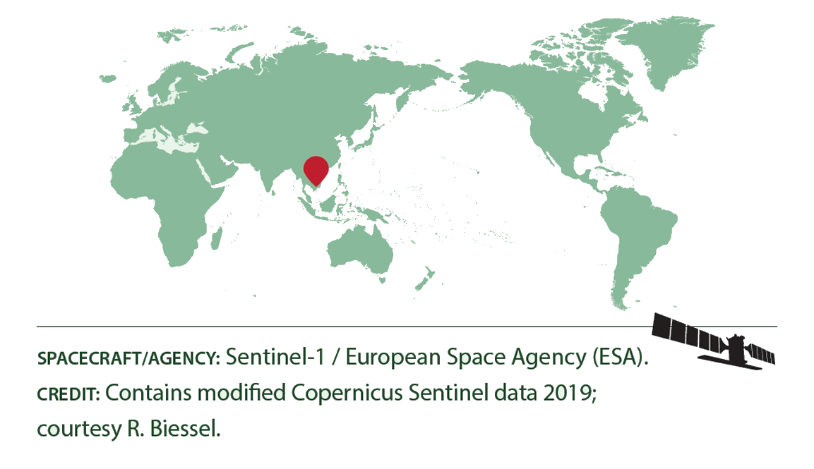 Location map of the Mekong River Delta