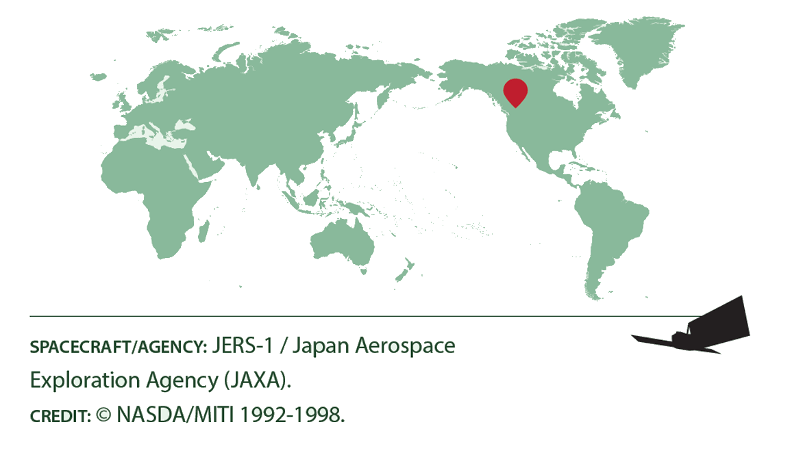 Location map of North America