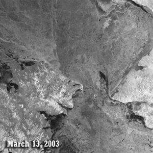 The Bering Strait on March 13, 2003