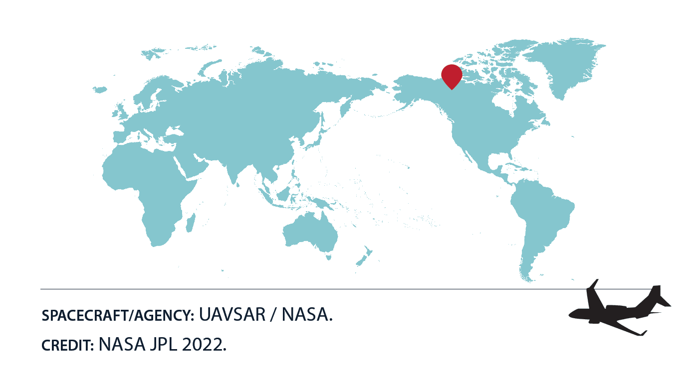 Location map of McKenzie River Delta, Canada
