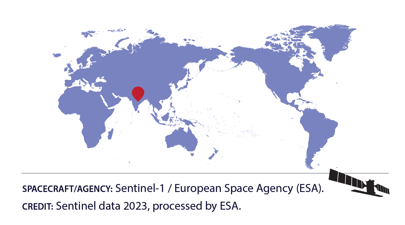 Location map of the City of Surat, India