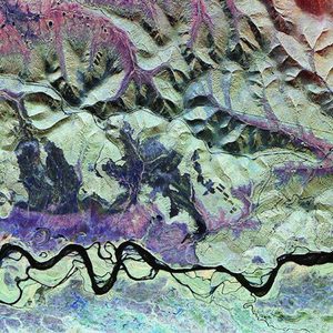 1993 AIRSAR imagery of Bonanza Creek, near Fairbanks, Alaska