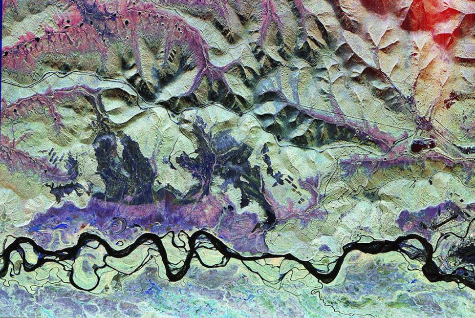 1993 AIRSAR imagery of Bonanza Creek, near Fairbanks, Alaska